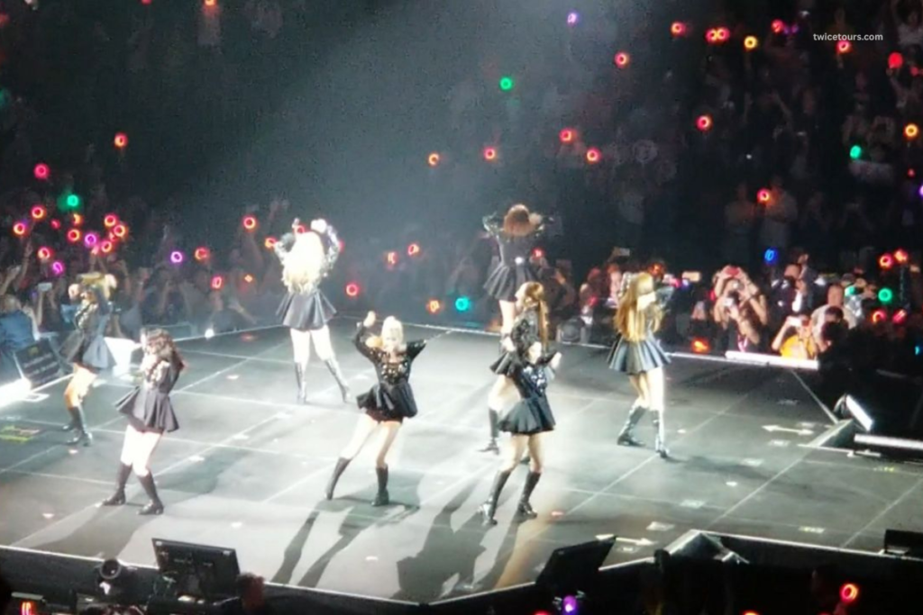 Girls on stage performance