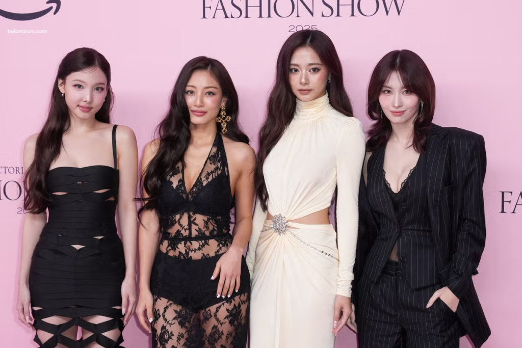 Nayeon with her Twice Team