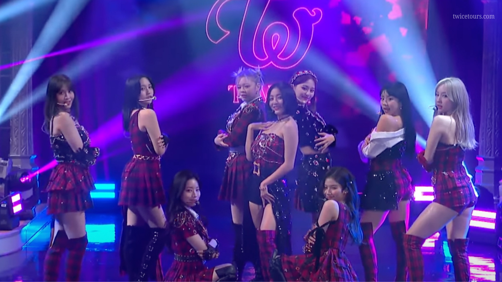 TWICE performing live on tour