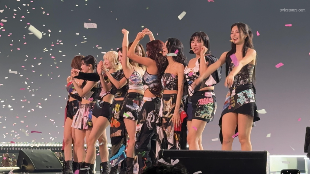 TWICE 9 members after show on stage