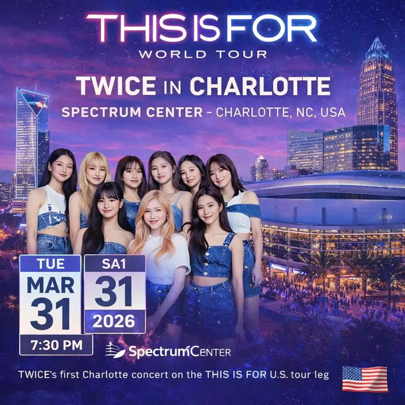 TWICE Charlotte Recap: Spectrum Centre Debut, March 31 3 TWICE-Charlotte-Concert-infographics.jpg.webp