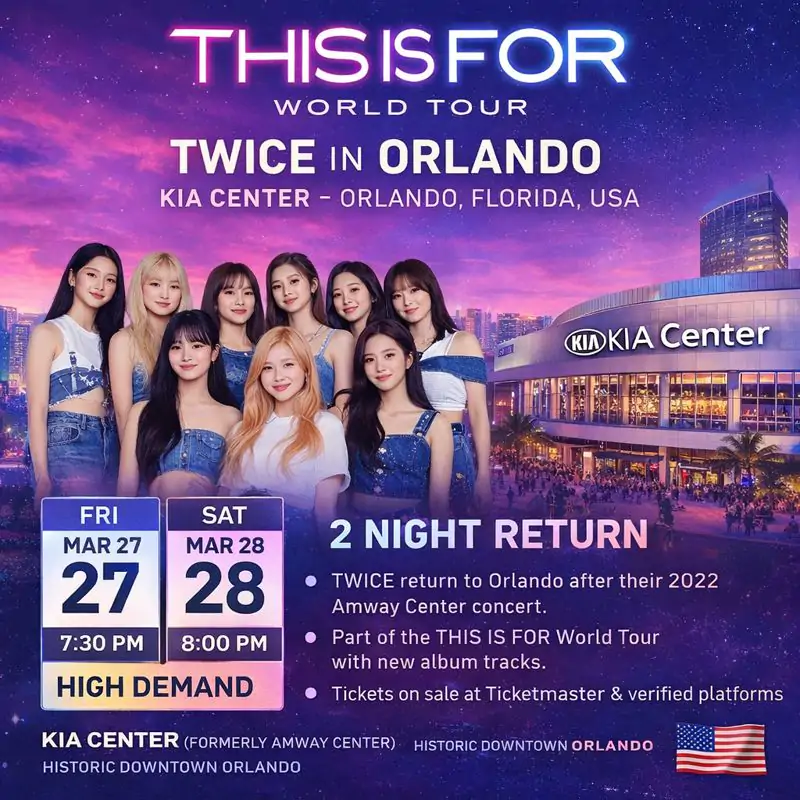 TWICE Chicago 2026 at United Center: Dates, Tickets, Setlist 3 TWICE United Center, Chicago infographics