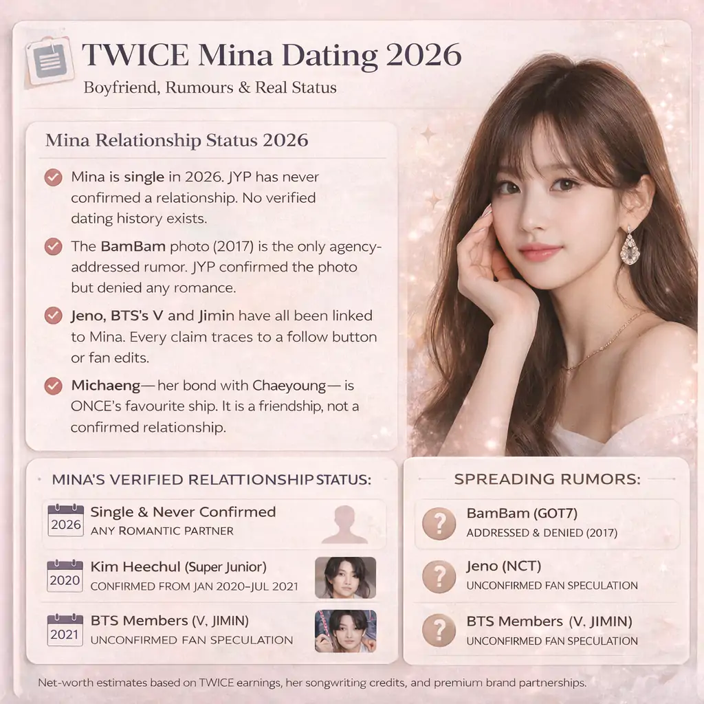 TWICE Mina Dating 2026: Boyfriend, Rumours & Real Status 2 Mina's dating status update