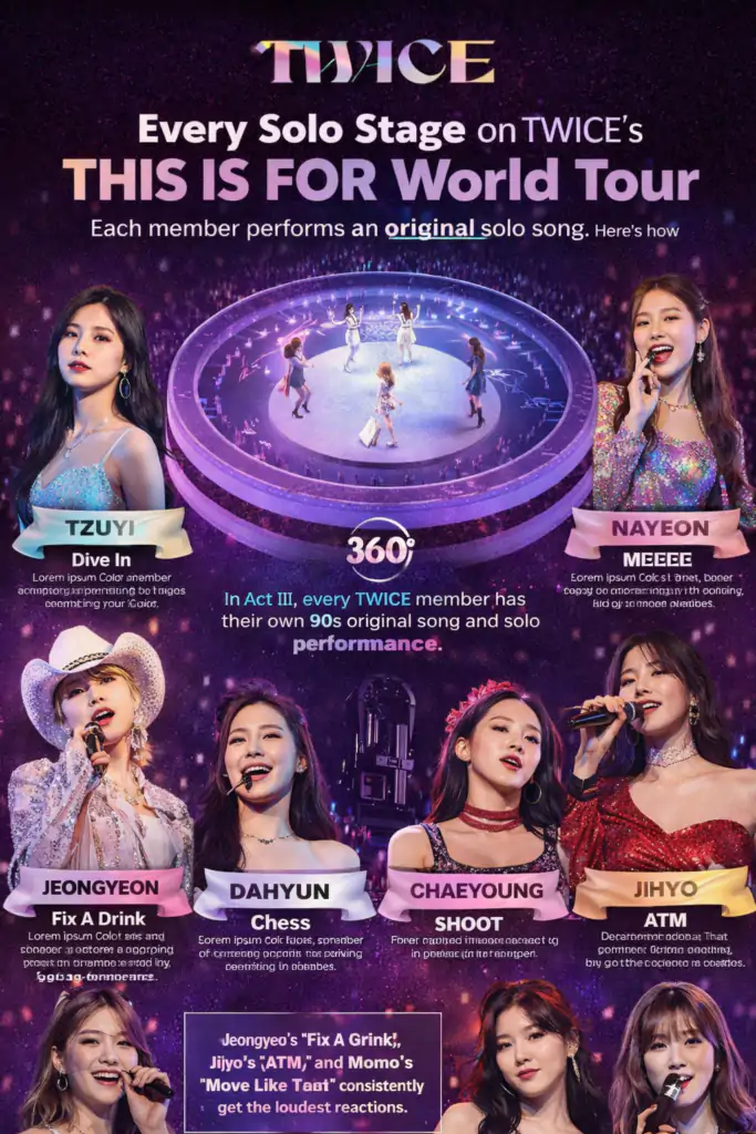 TWICE Solo Stages: Every Member's 2026 Tour Spotlight
